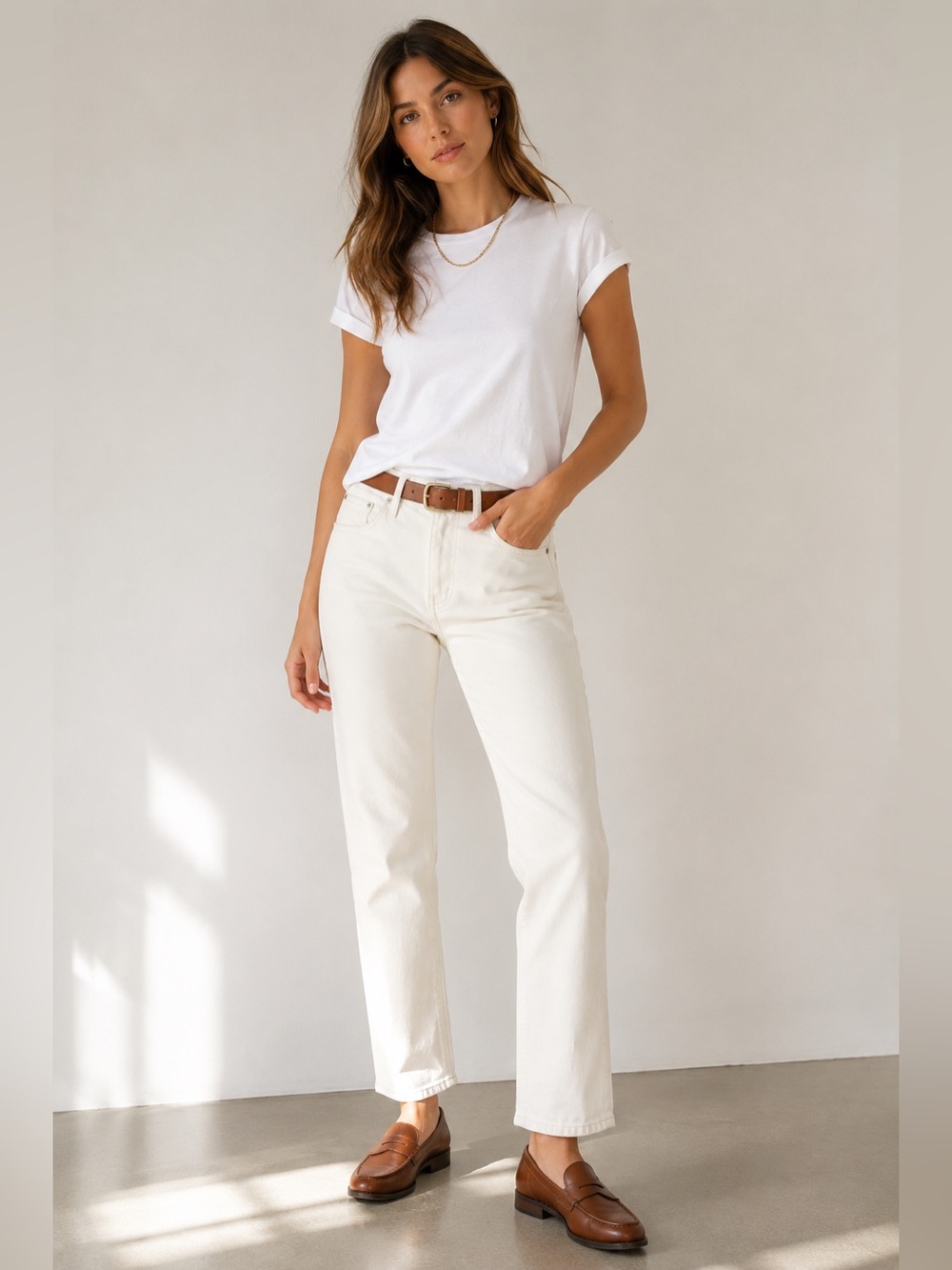 Madewell The Perfect Vintage Jean NWT White High Rise Straight Jeans 32